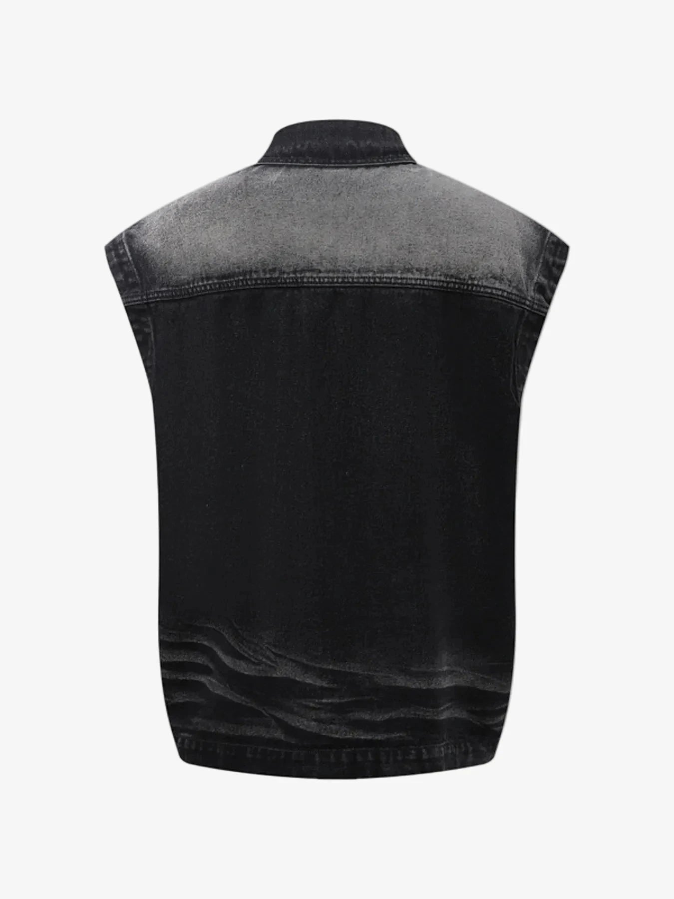 IREP Stealth Wealth Merrick Sleeveless Vintage Washed Denim Jacket Jacket iRepBrand