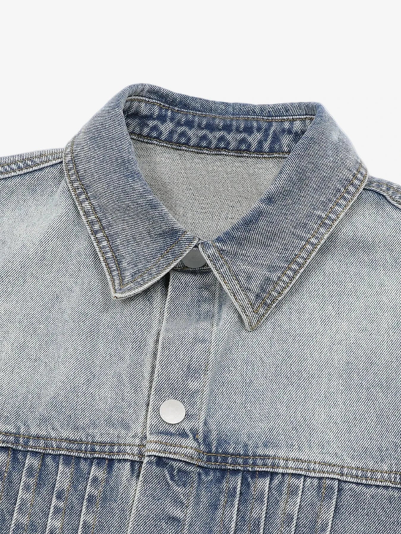 IREP Stealth Wealth Merrick Sleeveless Vintage Washed Denim Jacket Jacket iRepBrand
