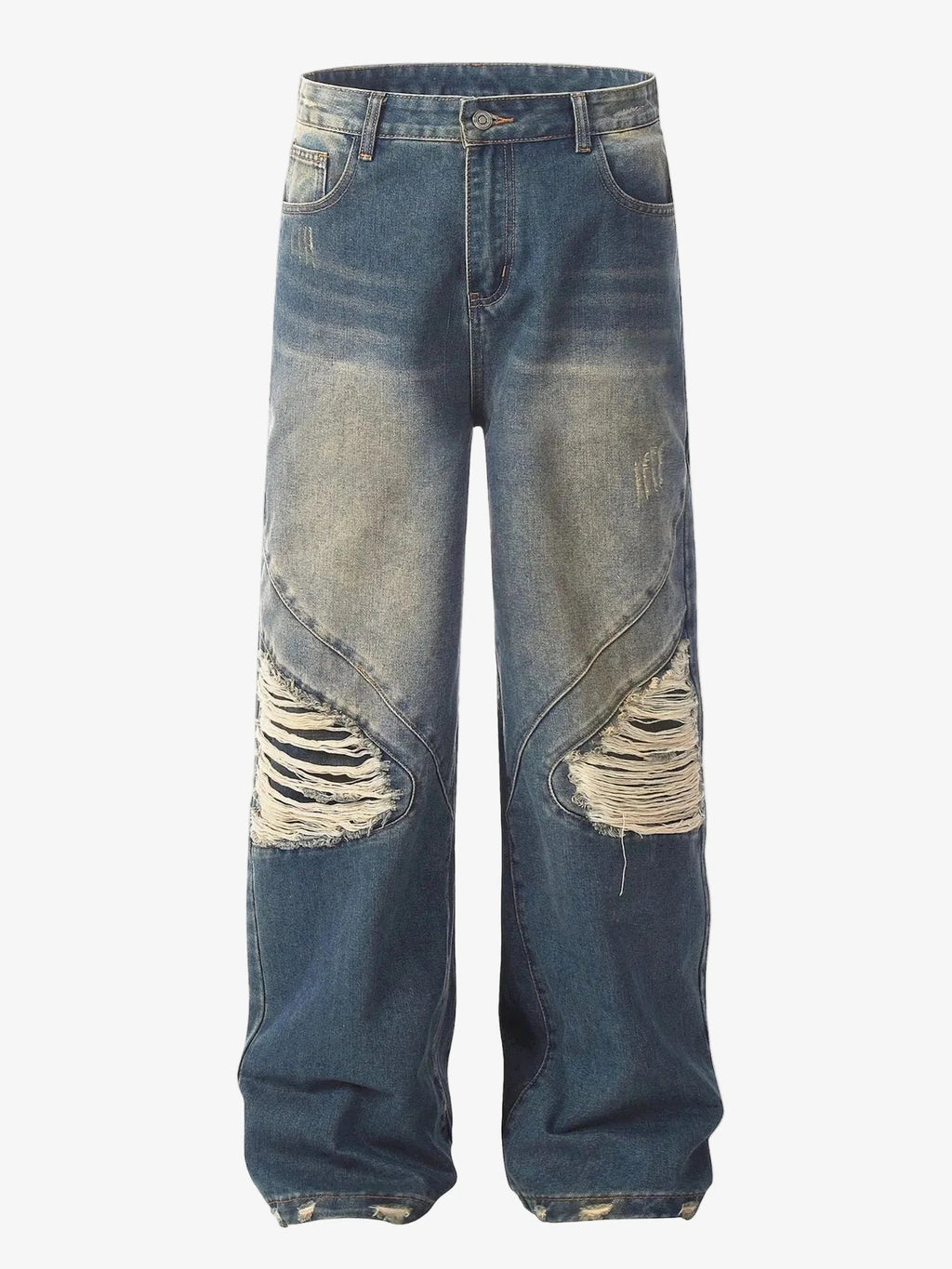 IREP Stealth Wealth Miyamoto Distressed Wide Leg Jeans Jeans iRepBrand