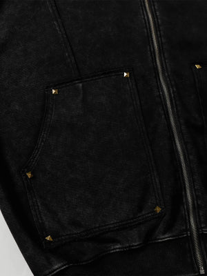 IREP Stealth Wealth Nogar Studded Zip Up Hoodie Hoodie iRepBrand