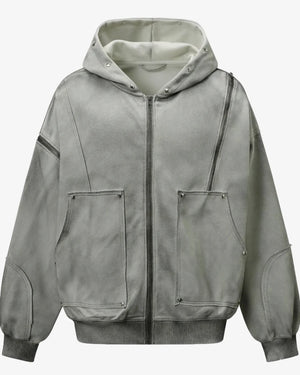 IREP Stealth Wealth Nogar Studded Zip Up Hoodie Hoodie iRepBrand