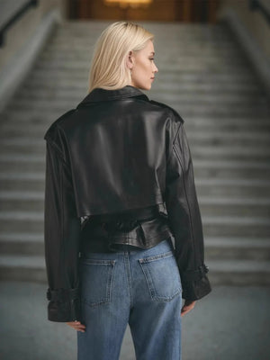 IREP Stealth Wealth Nova Leather Trench Jacket Jacket iRepBrand