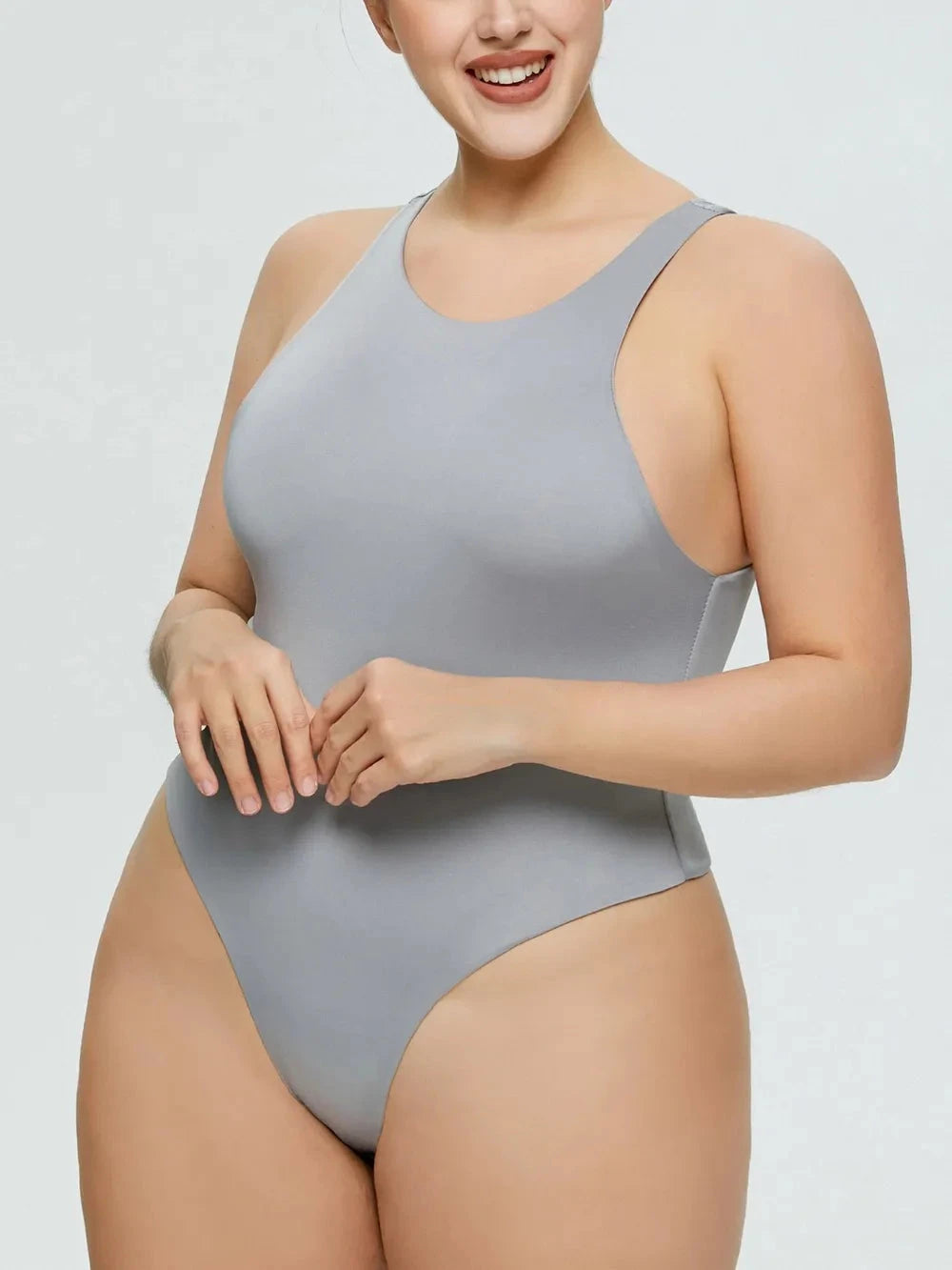 IREP Stealth Wealth Osian Round Neck Wide Strap Bodysuit Top iRepBrand