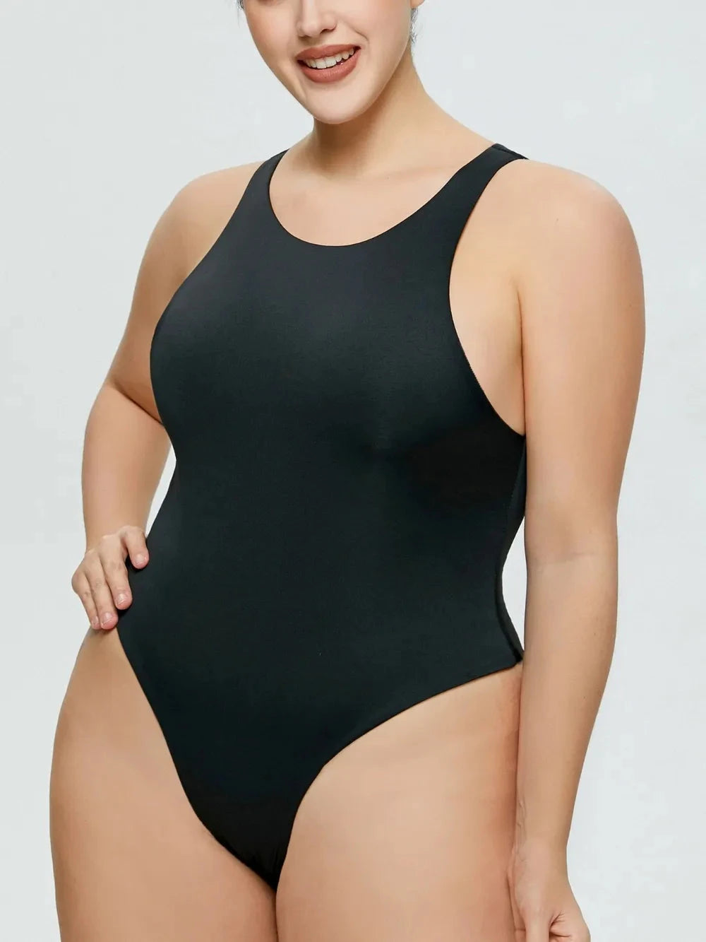 IREP Stealth Wealth Osian Round Neck Wide Strap Bodysuit Top iRepBrand
