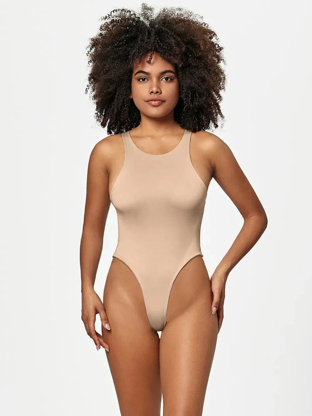 IREP Stealth Wealth Osian Round Neck Wide Strap Bodysuit Top iRepBrand