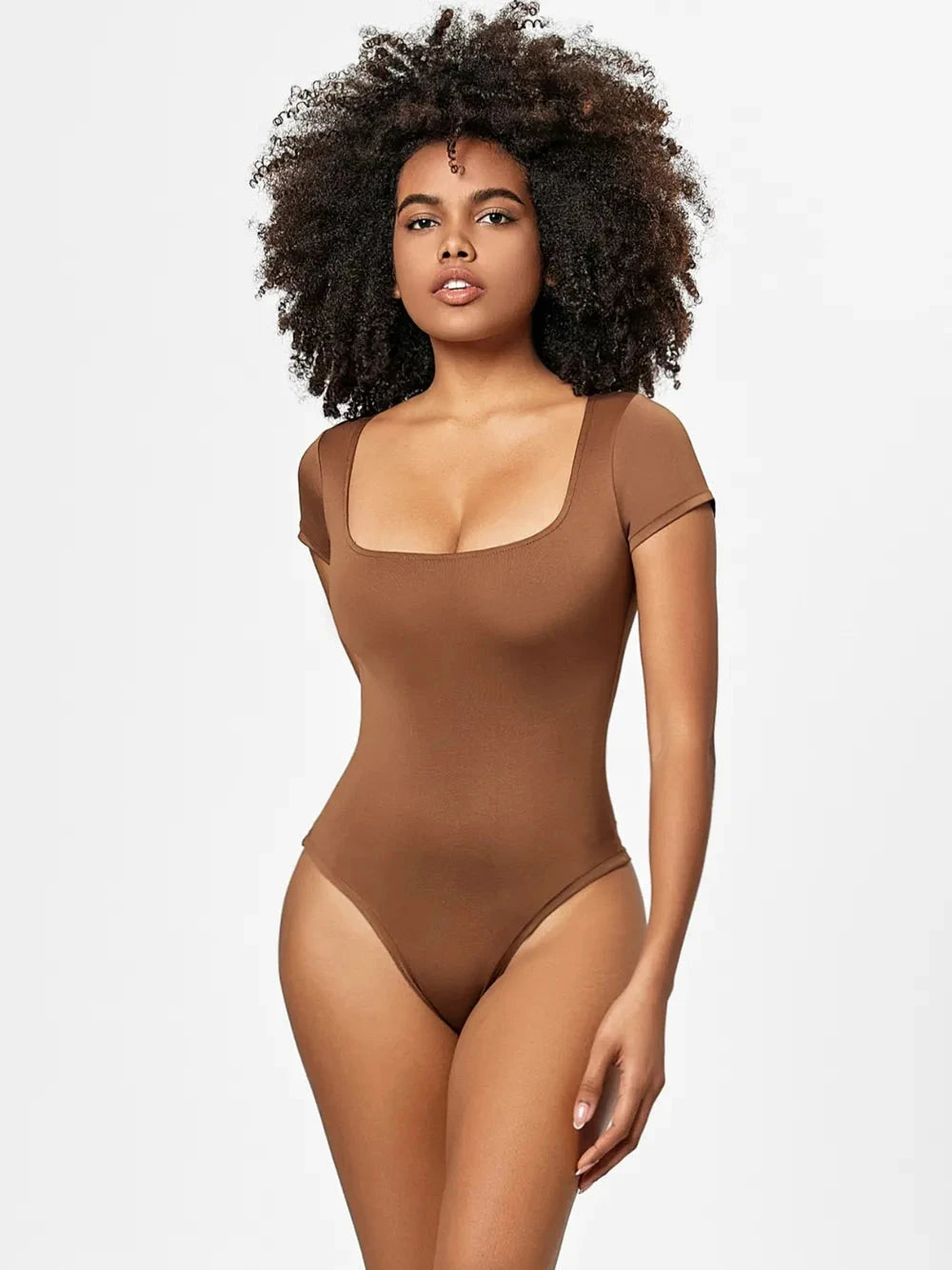 IREP Stealth Wealth Osian Square Neck Short Sleeve Bodysuit Top iRepBrand