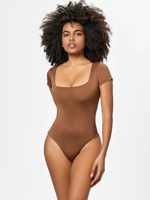 IREP Stealth Wealth Osian Square Neck Short Sleeve Bodysuit Top iRepBrand