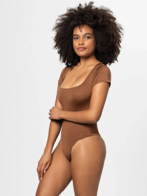 IREP Stealth Wealth Osian Square Neck Short Sleeve Bodysuit Top iRepBrand