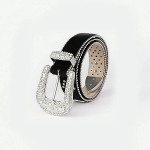 IREP Stealth Wealth Oxy Leather Inlaid Rhinestone Belt Belt iRepBrand