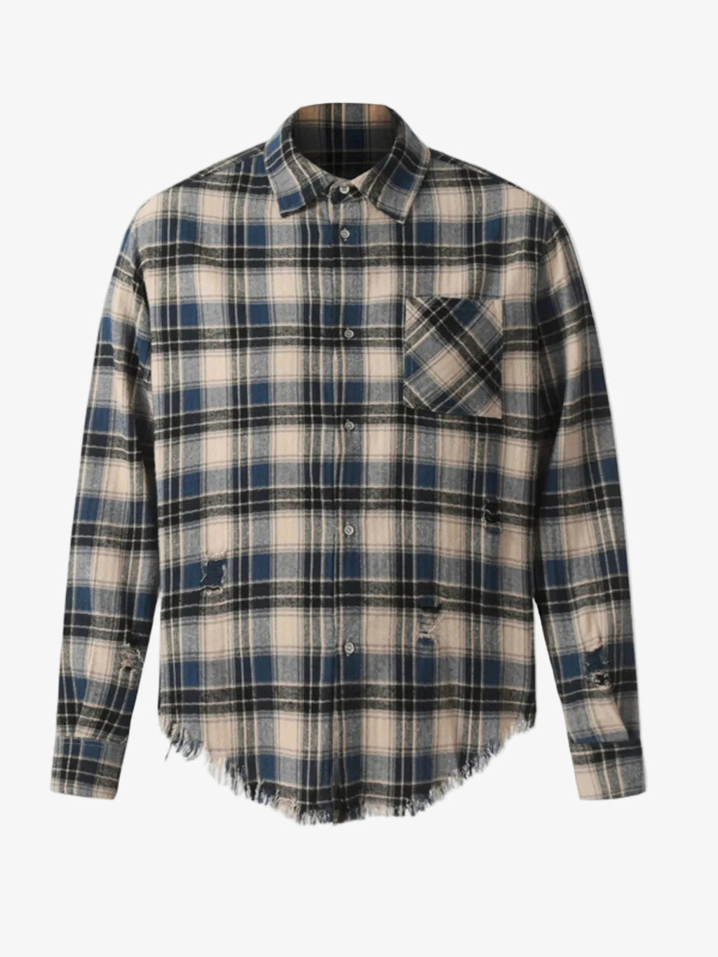 IREP Stealth Wealth Ramirez Plaid Raw Hem Shirt Shirt iRepBrand