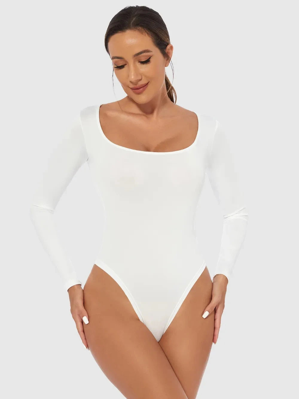 IREP Stealth Wealth Rasmus Scoop Neck Long Sleeve Bodysuit Top iRepBrand