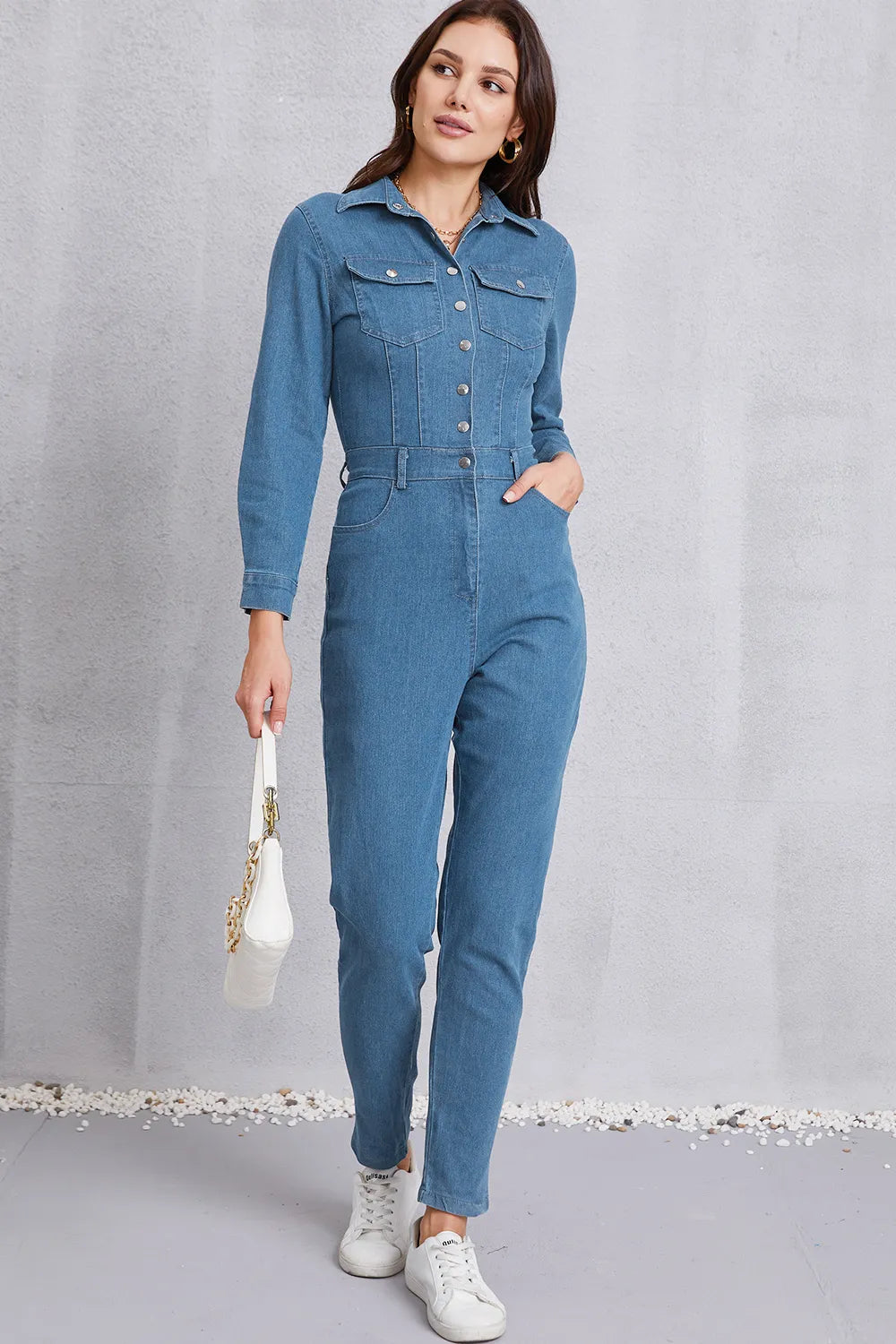 IREP Stealth Wealth Rebecca Denim Jumpsuit  iRepBrand