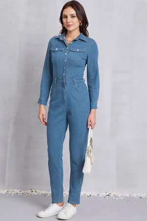 IREP Stealth Wealth Rebecca Denim Jumpsuit  iRepBrand