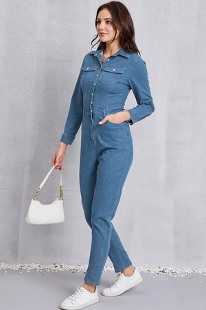 IREP Stealth Wealth Rebecca Denim Jumpsuit  iRepBrand