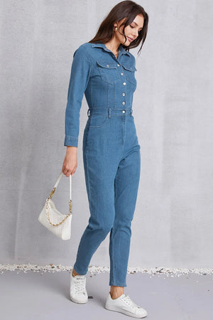 IREP Stealth Wealth Rebecca Denim Jumpsuit  iRepBrand