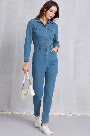 IREP Stealth Wealth Rebecca Denim Jumpsuit  iRepBrand