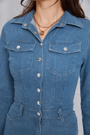 IREP Stealth Wealth Rebecca Denim Jumpsuit  iRepBrand