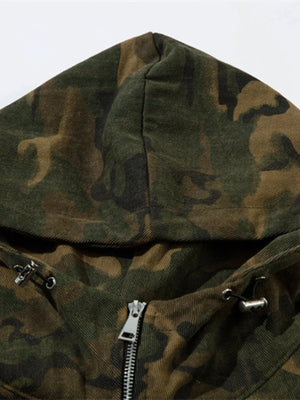 IREP Stealth Wealth Rozner Camouflage Zip Up Hooded Windbreaker Jacket Jacket iRepBrand