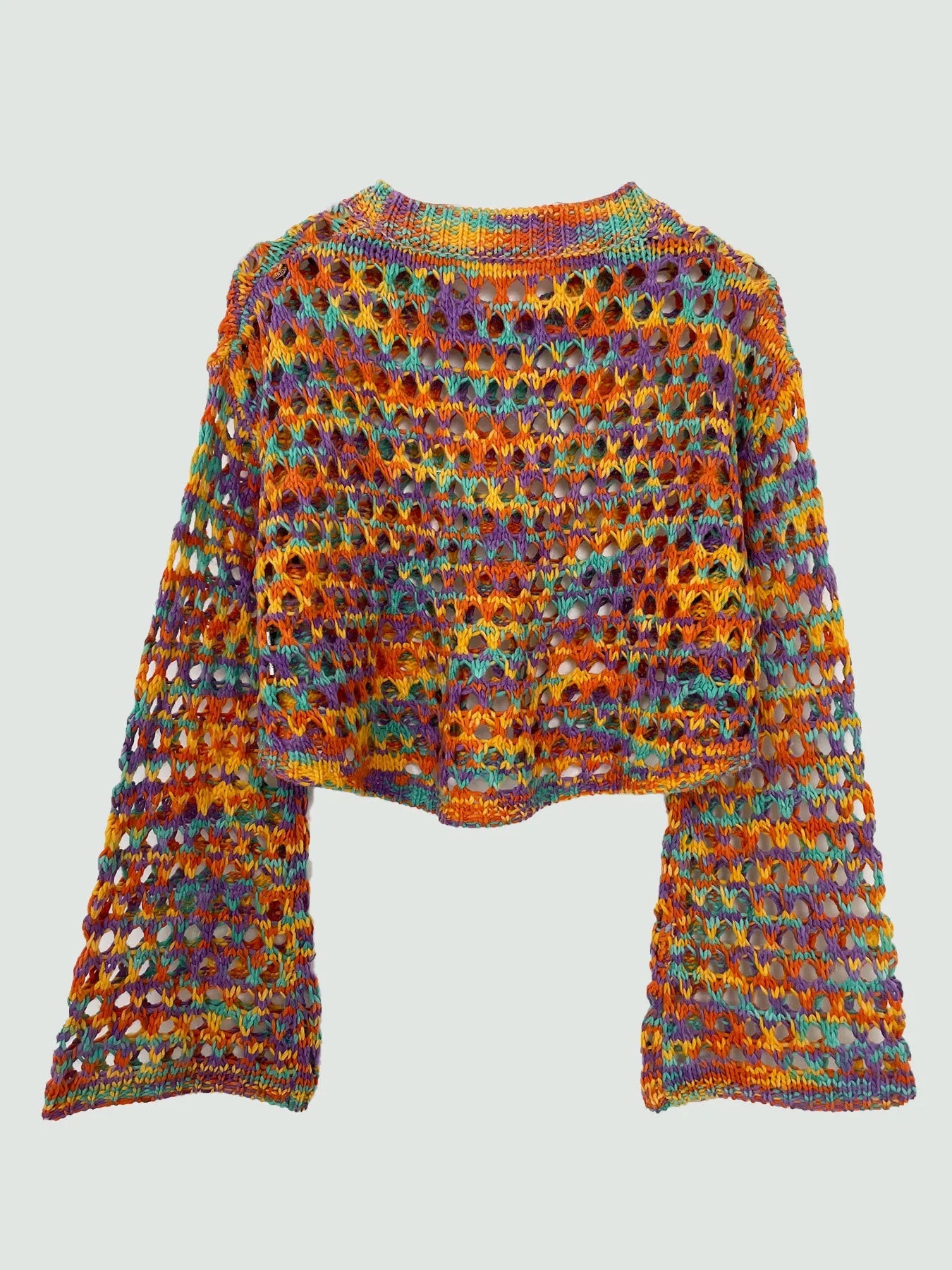 IREP Stealth Wealth Rubicon Rainbow Crochet Cropped Sweater Crop Top iRepBrand
