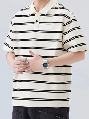 IREP Stealth Wealth Saanvi Striped Polo Shirt T-Shirt iRepBrand