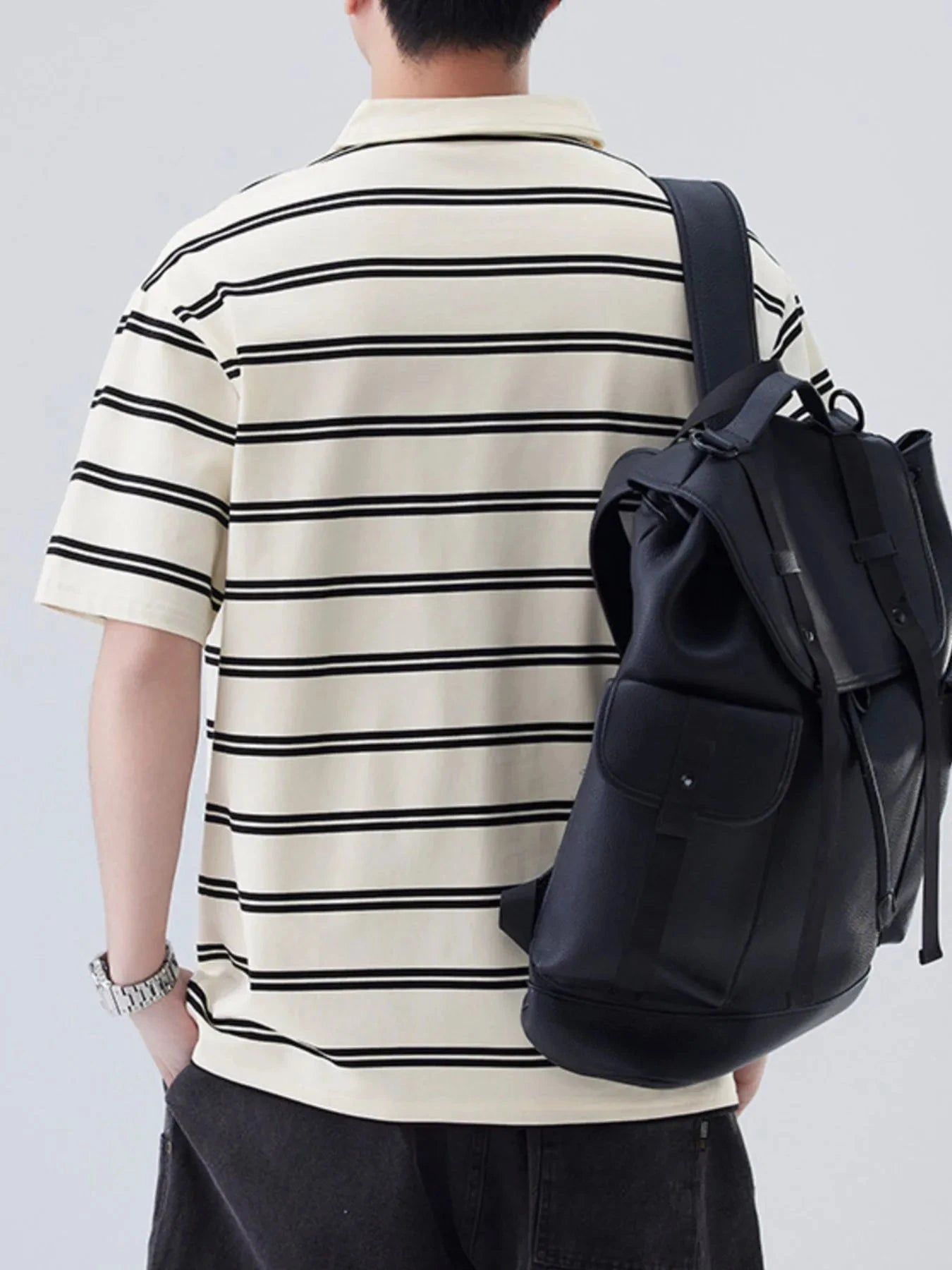 IREP Stealth Wealth Saanvi Striped Polo Shirt T-Shirt iRepBrand