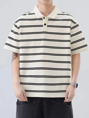IREP Stealth Wealth Saanvi Striped Polo Shirt T-Shirt iRepBrand