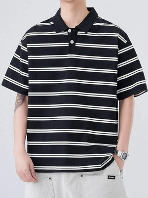 IREP Stealth Wealth Saanvi Striped Polo Shirt T-Shirt iRepBrand
