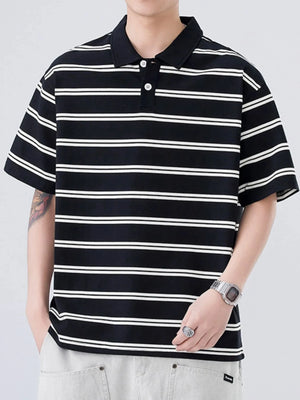 IREP Stealth Wealth Saanvi Striped Polo Shirt T-Shirt iRepBrand