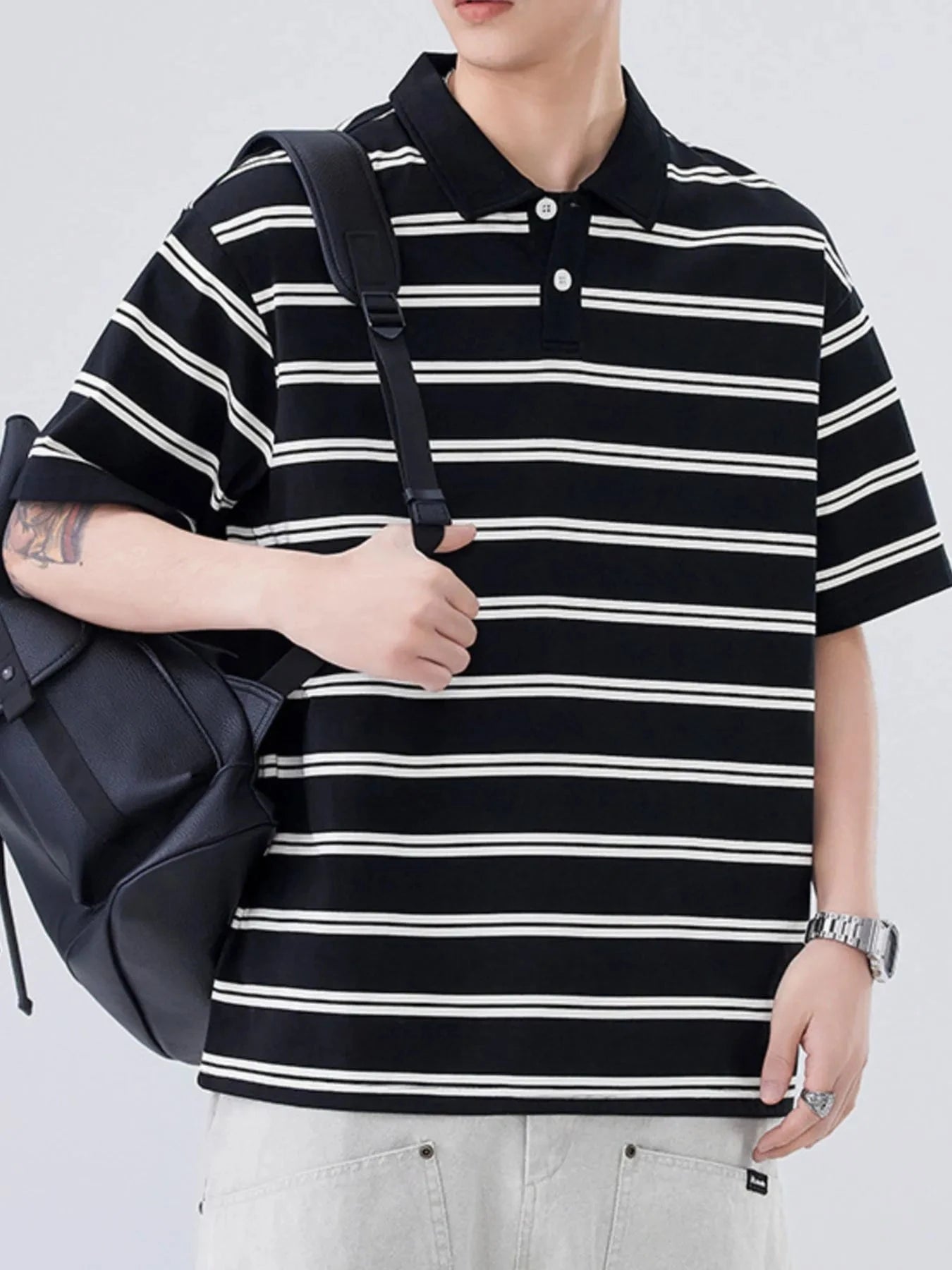 IREP Stealth Wealth Saanvi Striped Polo Shirt T-Shirt iRepBrand