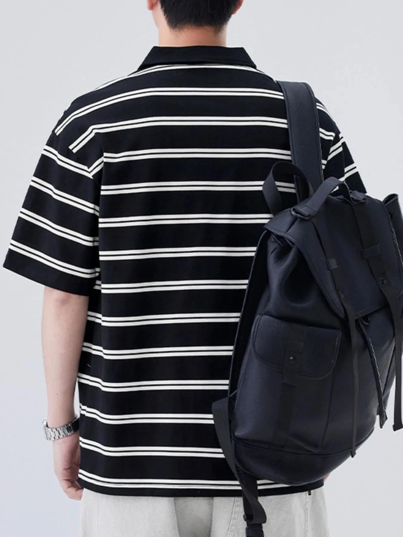 IREP Stealth Wealth Saanvi Striped Polo Shirt T-Shirt iRepBrand