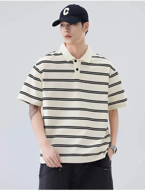 IREP Stealth Wealth Saanvi Striped Polo Shirt T-Shirt iRepBrand