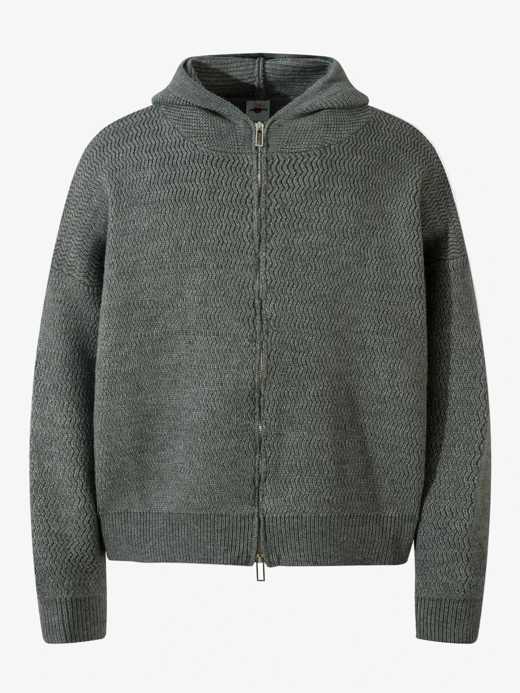 IREP Stealth Wealth Sammie Textured Knit Zip-Up Hooded Cardigan Hoodie iRepBrand