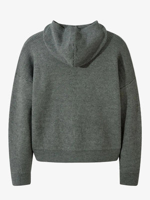 IREP Stealth Wealth Sammie Textured Knit Zip-Up Hooded Cardigan Hoodie iRepBrand
