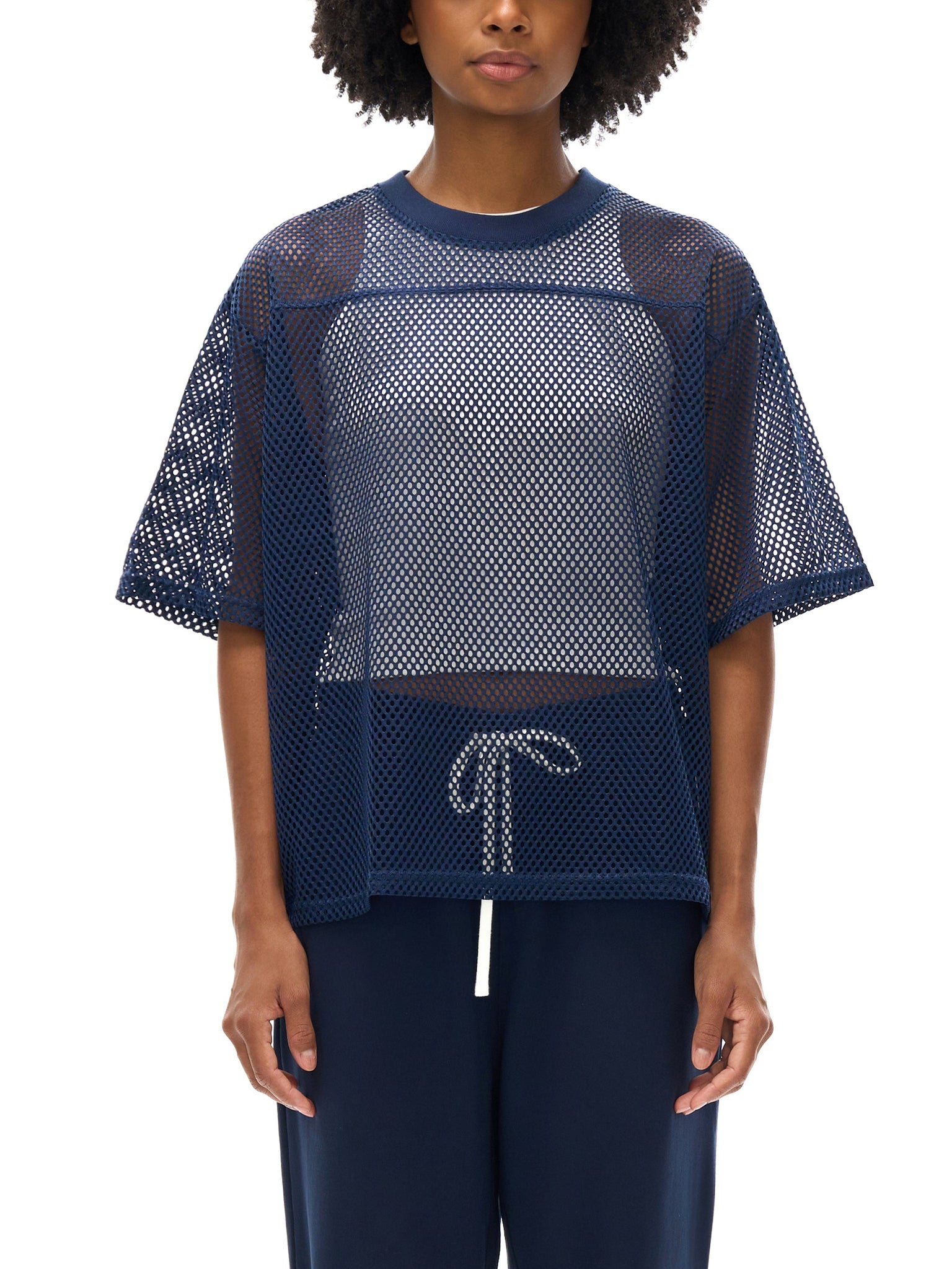 IREP Stealth Wealth See-through Boxy Net T-Shirt  iRepBrand