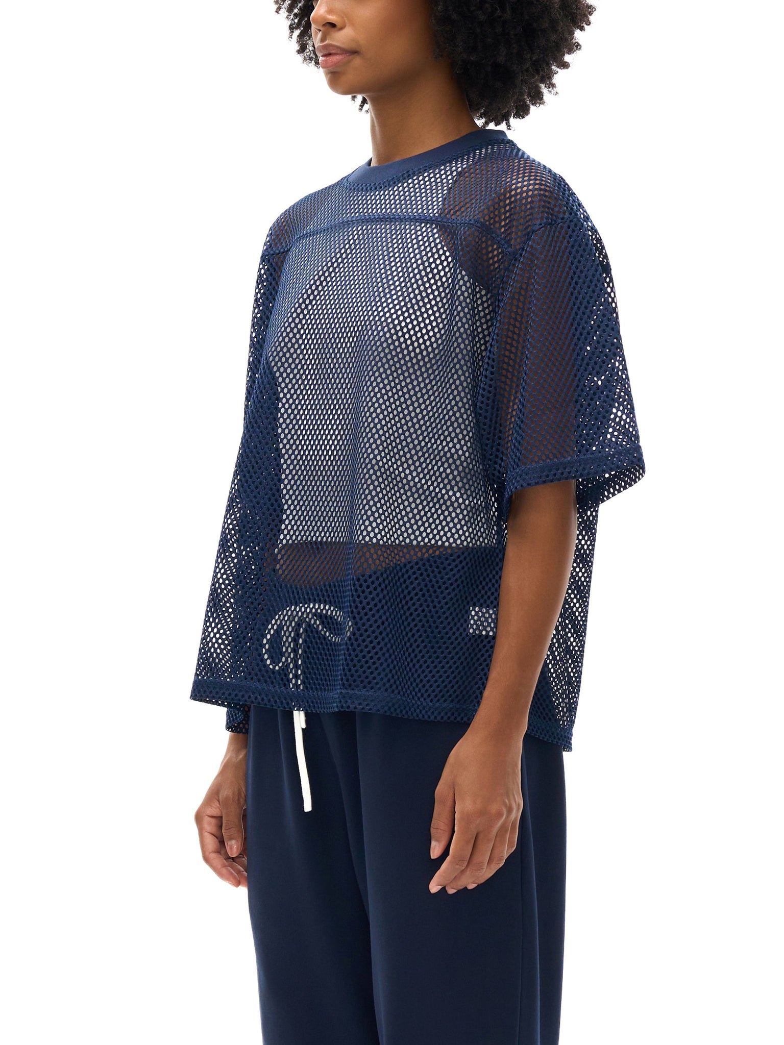 IREP Stealth Wealth See-through Boxy Net T-Shirt  iRepBrand