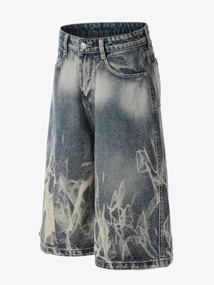 IREP Stealth Wealth Seiba Acid Wash Denim Shorts Shorts iRepBrand