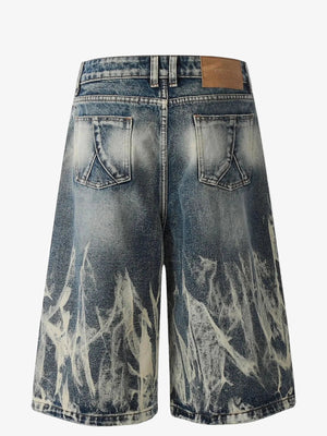 IREP Stealth Wealth Seiba Acid Wash Denim Shorts Shorts iRepBrand