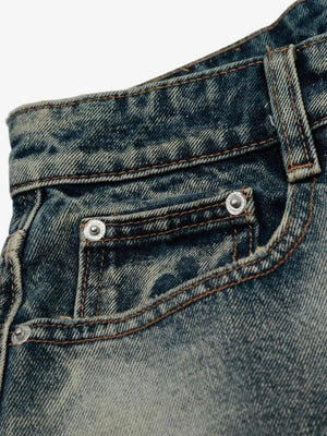 IREP Stealth Wealth Seiba Acid Wash Denim Shorts Shorts iRepBrand