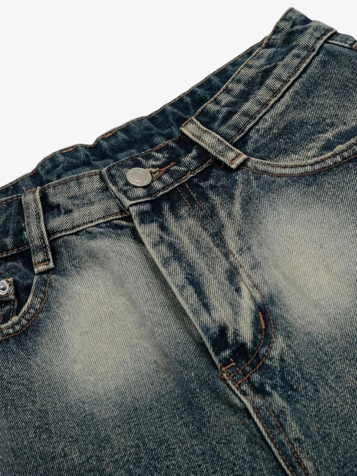 IREP Stealth Wealth Seiba Acid Wash Denim Shorts Shorts iRepBrand