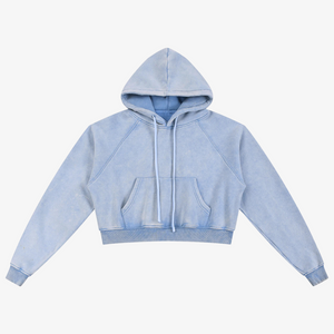 IREP Stealth Wealth Snow Washed Cropped Hoodie  iRepBrand