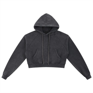 IREP Stealth Wealth Snow Washed Cropped Hoodie  iRepBrand