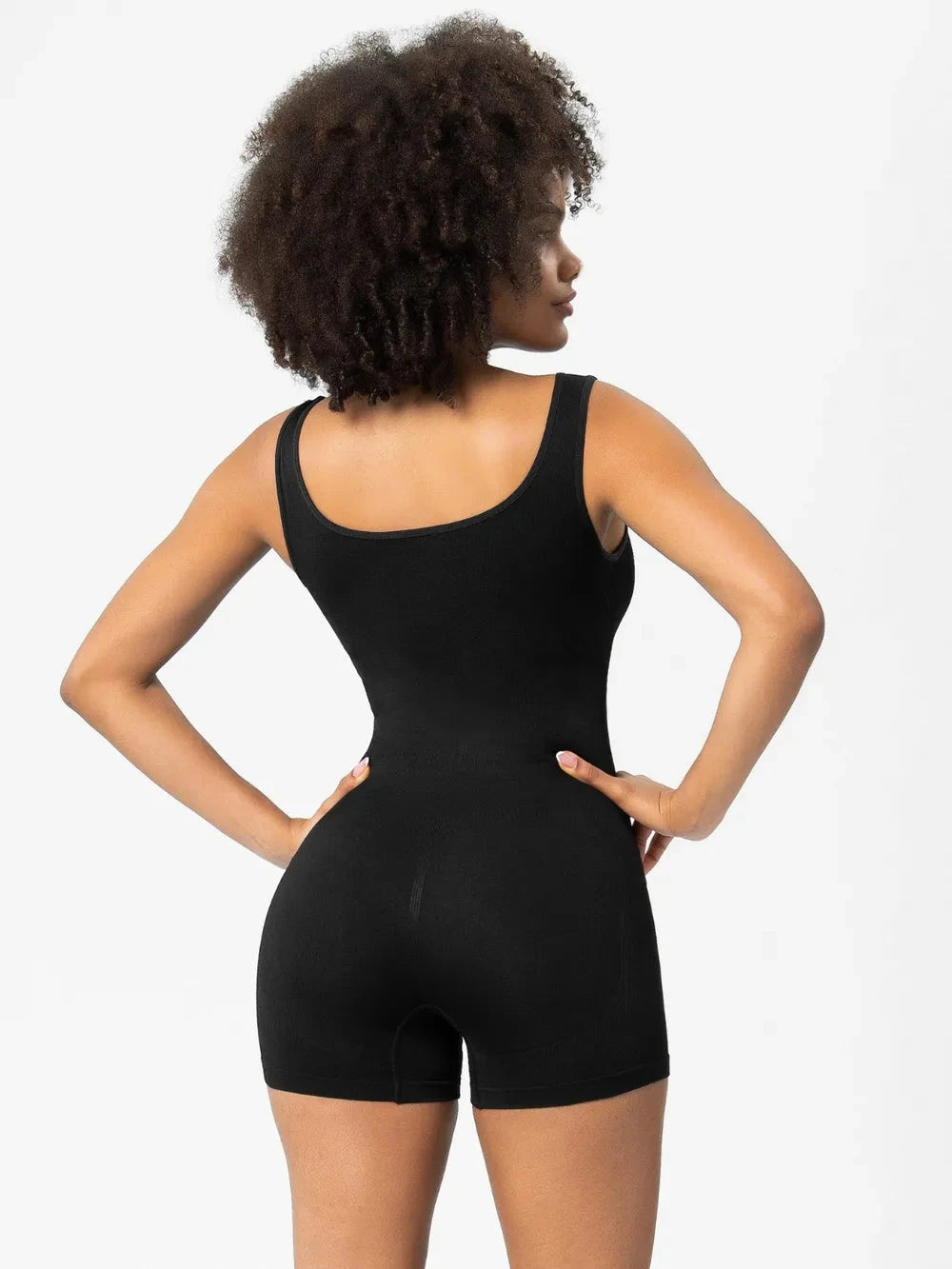 IREP Stealth Wealth Tavi Scoop Neck Wide Strap Shaping Romper Bodysuit Top iRepBrand