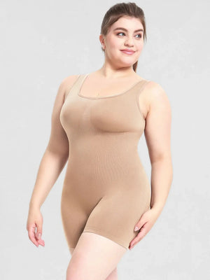 IREP Stealth Wealth Tavi Scoop Neck Wide Strap Shaping Romper Bodysuit Top iRepBrand