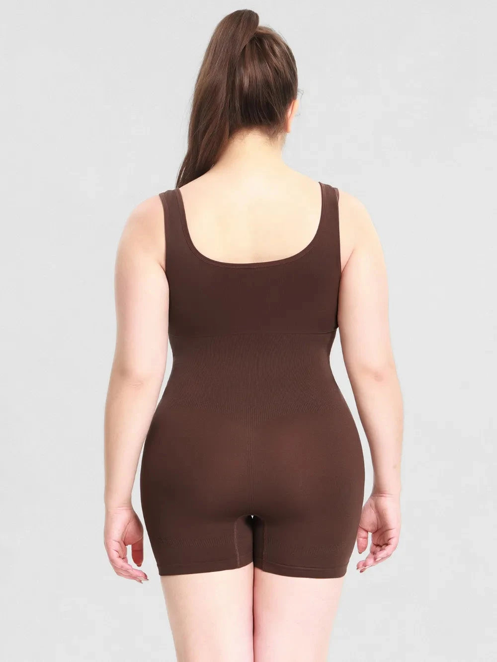 IREP Stealth Wealth Tavi Scoop Neck Wide Strap Shaping Romper Bodysuit Top iRepBrand