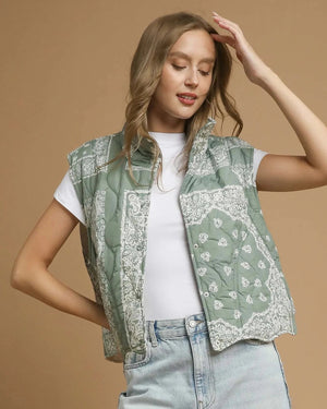 IREP Stealth Wealth Taylor Olive Bandana Vest Jacket iRepBrand