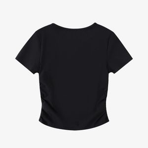 IREP Stealth Wealth Totten Ruched Bodycon Crop Top  iRepBrand