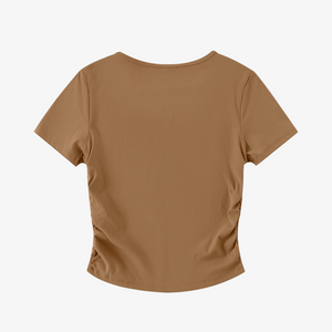 IREP Stealth Wealth Totten Ruched Bodycon Crop Top  iRepBrand