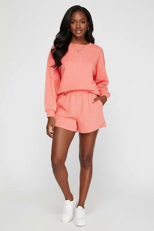 IREP Stealth Wealth Truda Pearl Trim Long Sleeve Top and Skirt Set Skirt iRepBrand