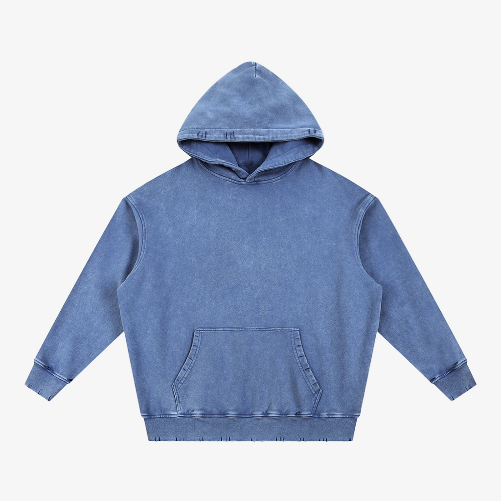 IREP Stealth Wealth Umana Snow Wash Hand-Frayed Heavyweight Hoodie  iRepBrand