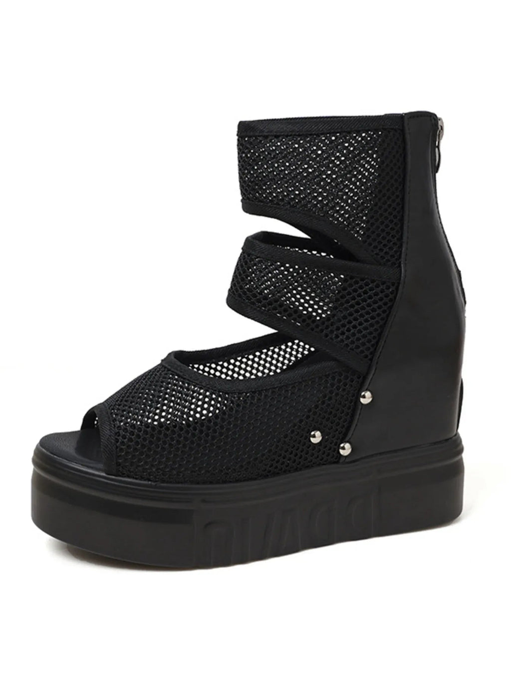 IREP Stealth Wealth Xesi Mesh Cutout Platform Sandal iRepBrand